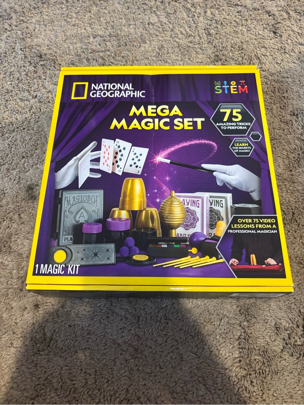National Geographic Magic Kit - Purple and Yellow Packaging